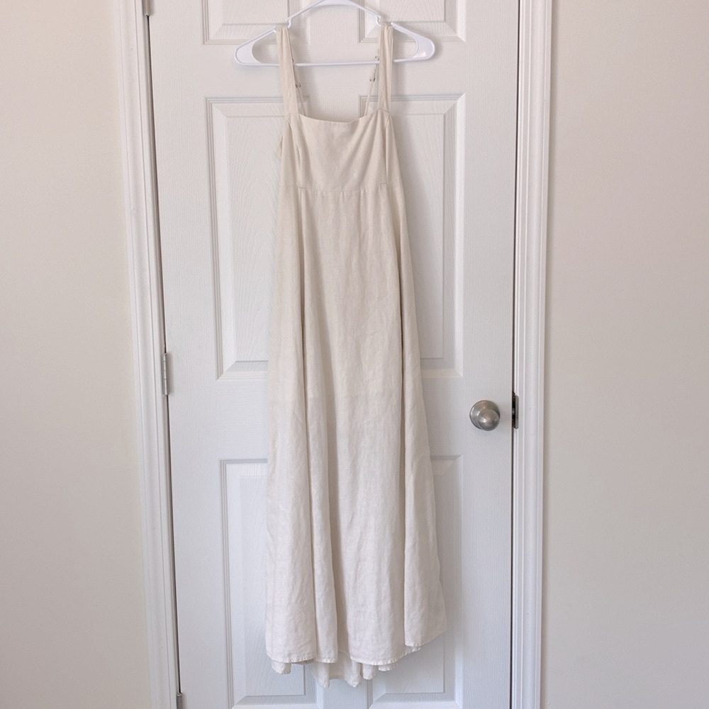 Abercrombie & Fitch Cream Maxi Dress